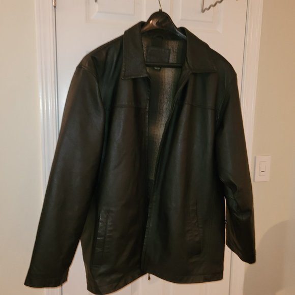 Knightsbridge Other - Men's Knightsbridge Heavy Winter Leather Coat L